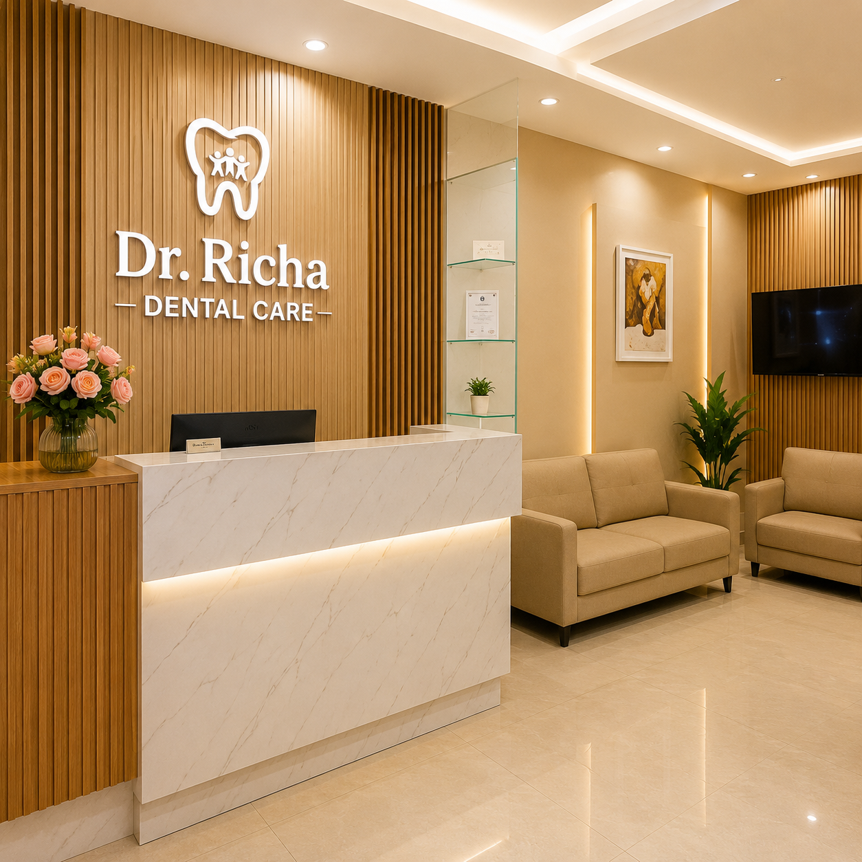 Dr. Richa Dental Care clinic reception